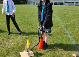 Ks3 science club making stomp rockets 06