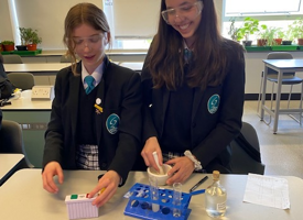 Science club investigating rate of reactions 01