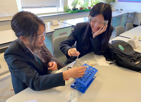 Science club investigating rate of reactions 02