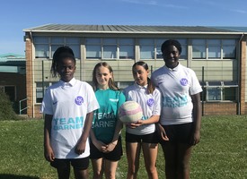 Year 7 and 8 netball barnet team