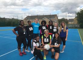 Sixth form and staff charity netball