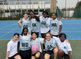 Year 7 girls netball 1110