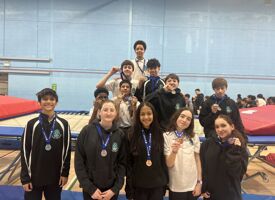 Trampolining competition winners