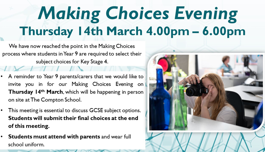 Makingchoicesevening thursday14thmarch