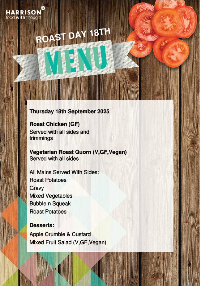 Roast Day menu