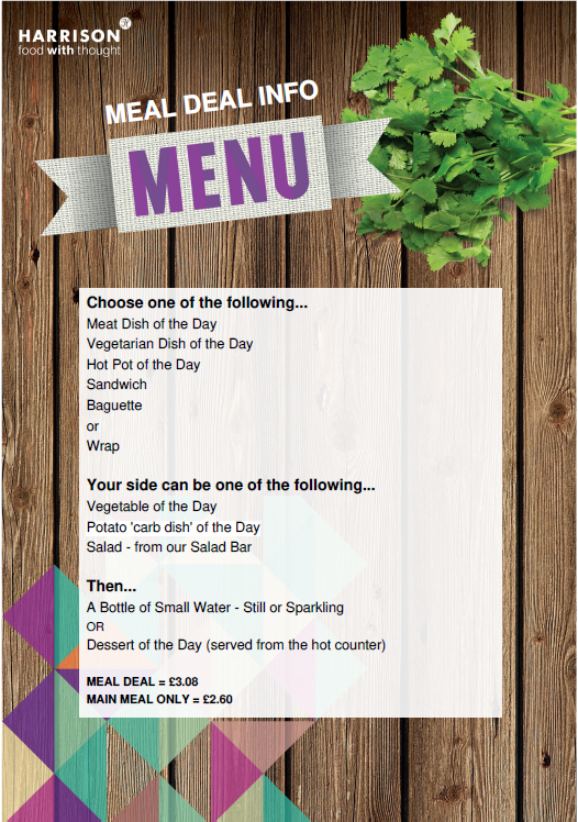 Meal Deal info