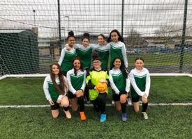 U14 girls football team v st james