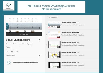 Virual music lessons druming